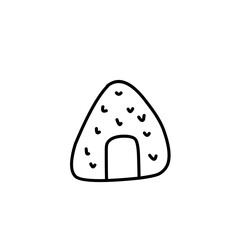 hand drawn onigiri