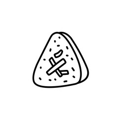 hand drawn onigiri