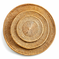 Woven Rattan Wall Decor Set