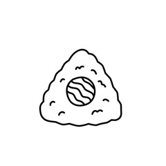 hand drawn onigiri