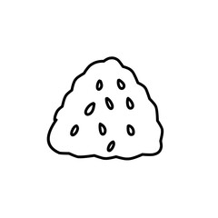 hand drawn onigiri