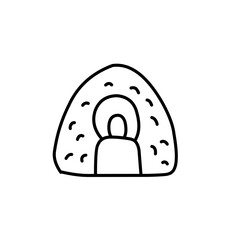 hand drawn onigiri