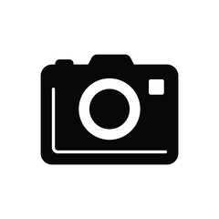 Black Classic Camera Icon Vector
