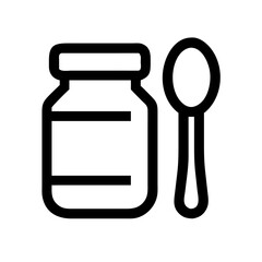 Apple Fruit with Leaf Icon Design