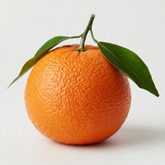 Mandarin orange on white ground