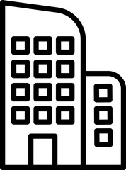 Hotel Icon Illustration