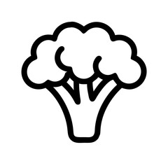 Broccoli Floret Whole Head Icon Design