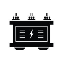 Power Transformer Black Silhouette Icon