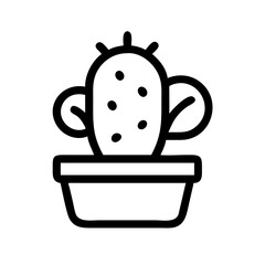 Cactus Plant with Fruit Icon Design