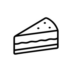 Cake Slice with Layers Icon Design