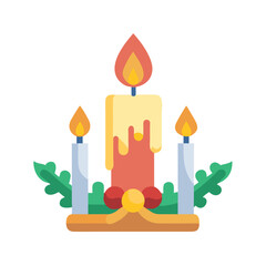 Candlelight Decoration Icon Design