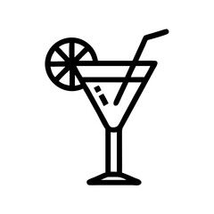Cocktail Glass Drink Icon Design