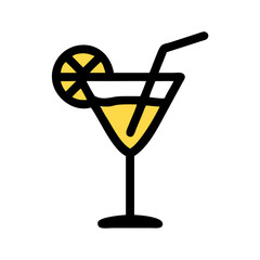 Cocktail Glass Drink Icon Design