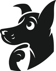 Smart dog vector