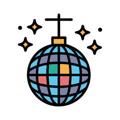 Disco Ball Spinning Icon Design