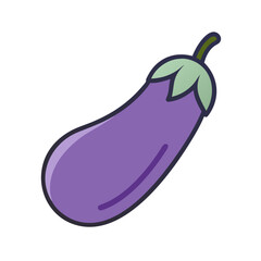 Eggplant Vegetable Icon Design