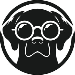 Smart dog vector