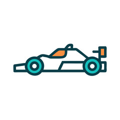 Obraz premium Formula One Racing Car Icon Design
