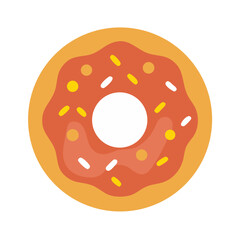 Glazed Doughnut Dessert Icon Design