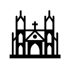 Gothic Cathedral Architecture Icon Design