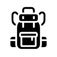 Hiking Backpack Adventure Icon Design