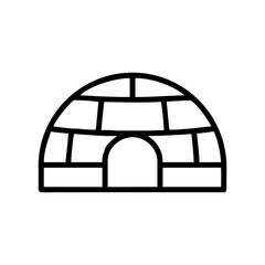 Igloo Dome Ice House Icon Design