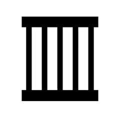 Jail Cell or Prison Bars Icon Design