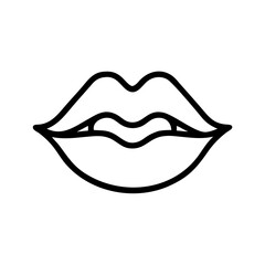 Kiss Lips Icon Design
