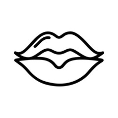 Kiss Lips Icon Design