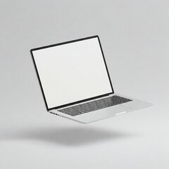 laptop with blank screen