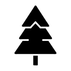 Minimal Pine Tree Icon Design