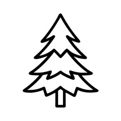 Minimal Pine Tree Icon Design