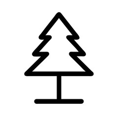 Minimal Pine Tree Icon Design