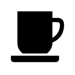 Mug with Bold Bottom Plate Icon Design