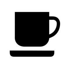 Mug with Bold Bottom Plate Icon Design