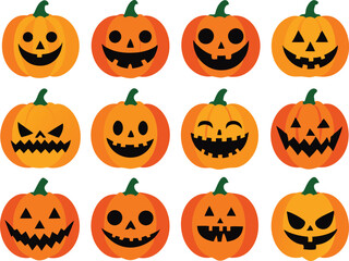 halloween pumpkin set