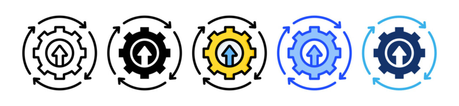 Upgrade Icon Collection With Multiple Styles