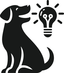 Smart dog vector