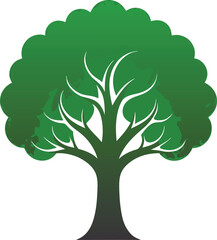 Obraz premium green tree vector