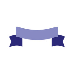 Fototapeta premium Simple Purple and Blue Ribbon Banner Design Element
