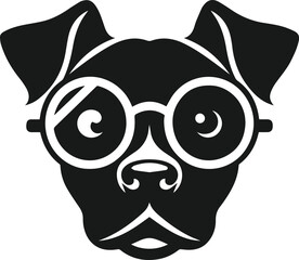 Smart dog vector