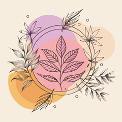Fototapeta premium abstract floral background