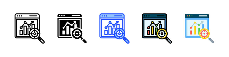 Target Icon Collection With Multiple Styles