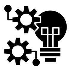 technology glyph icon vector illustration