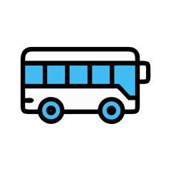 Public Transport Bus Icon Design