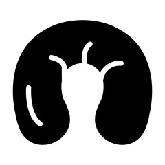 travel pillow Solid icon