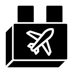 arrival sign Solid icon