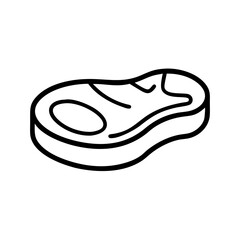 Steak Cut with Marbling Icon Design
