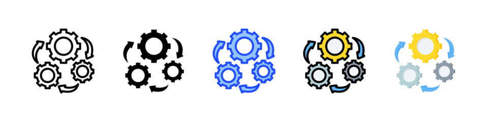 Automation Icon Collection With Multiple Styles