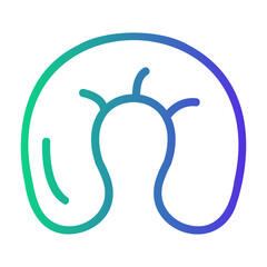 Obraz premium travel pillow Line Gradient Icon